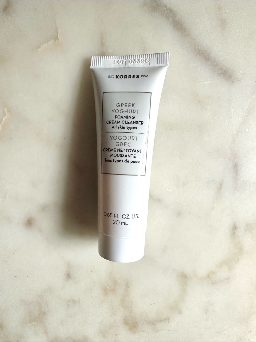 Mini Korres Greek Yogurt Foaming Cream Cleanser